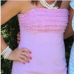 Lilly Pulitzer pink Seersucker dress - sz 10